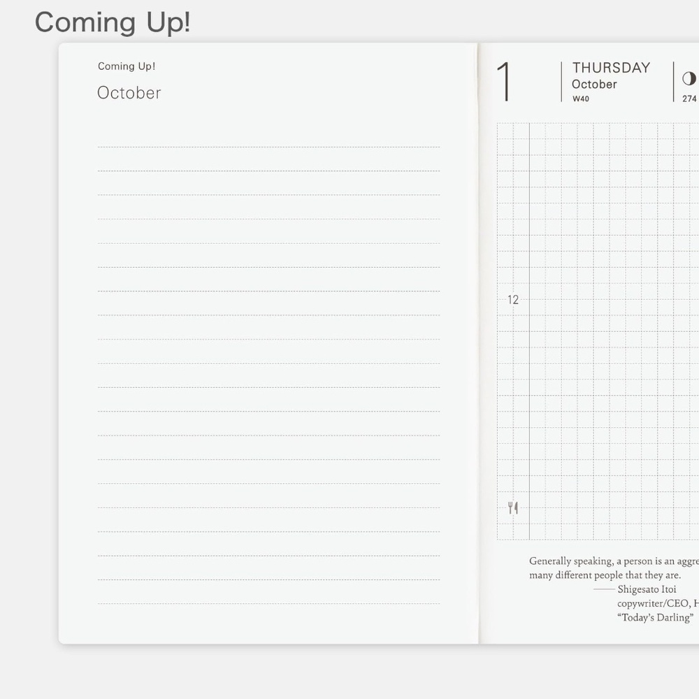 Hobonichi Techo 2026 English Planner Book (January Start) A6 Size / Daily / Jan - Picture 7 of 10